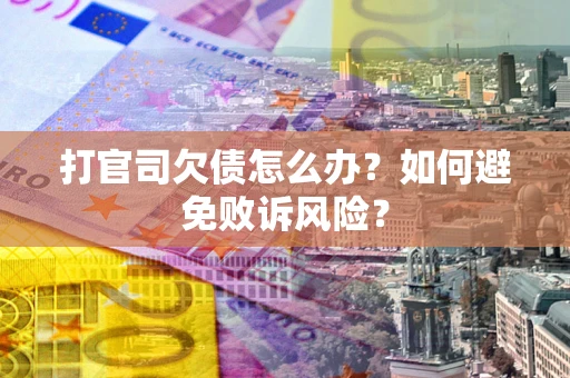 北京打官司欠债怎么办？如何避免败诉风险？
