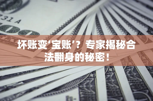 北京坏账变‘宝账’？专家揭秘合法翻身的秘密！