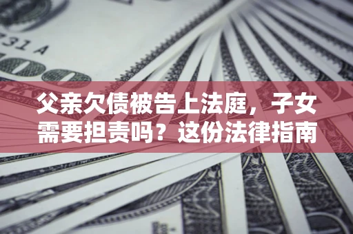 北京父亲欠债被告上法庭，子女需要担责吗？这份法律指南必须看完