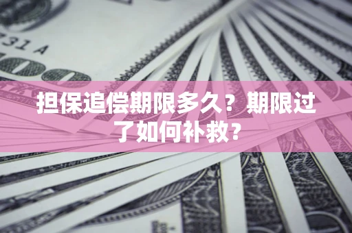 北京担保追偿期限多久？期限过了如何补救？