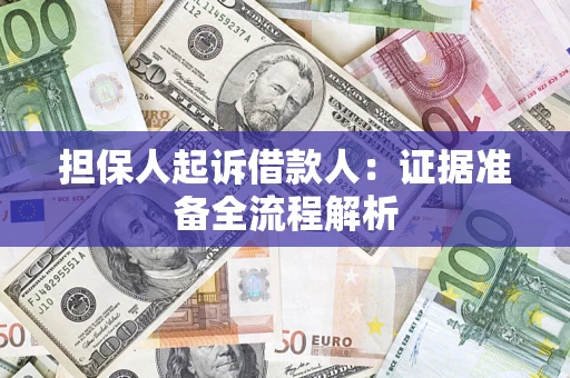 北京担保人起诉借款人：证据准备全流程解析
