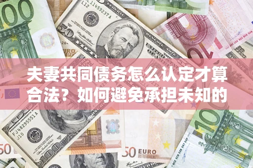 北京夫妻共同债务怎么认定才算合法？如何避免承担未知的债务风险？
